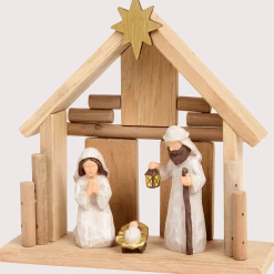 Absolu Chic houten kerststal < Action Online