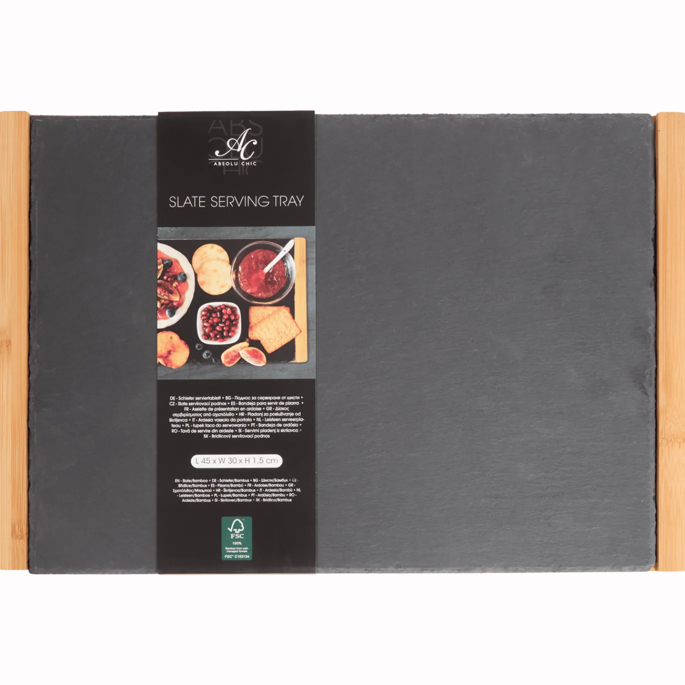 Absolu Chic leistenen serveerplank < Action Discount