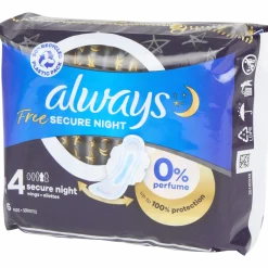 Free maandverband Secure Night < Always New