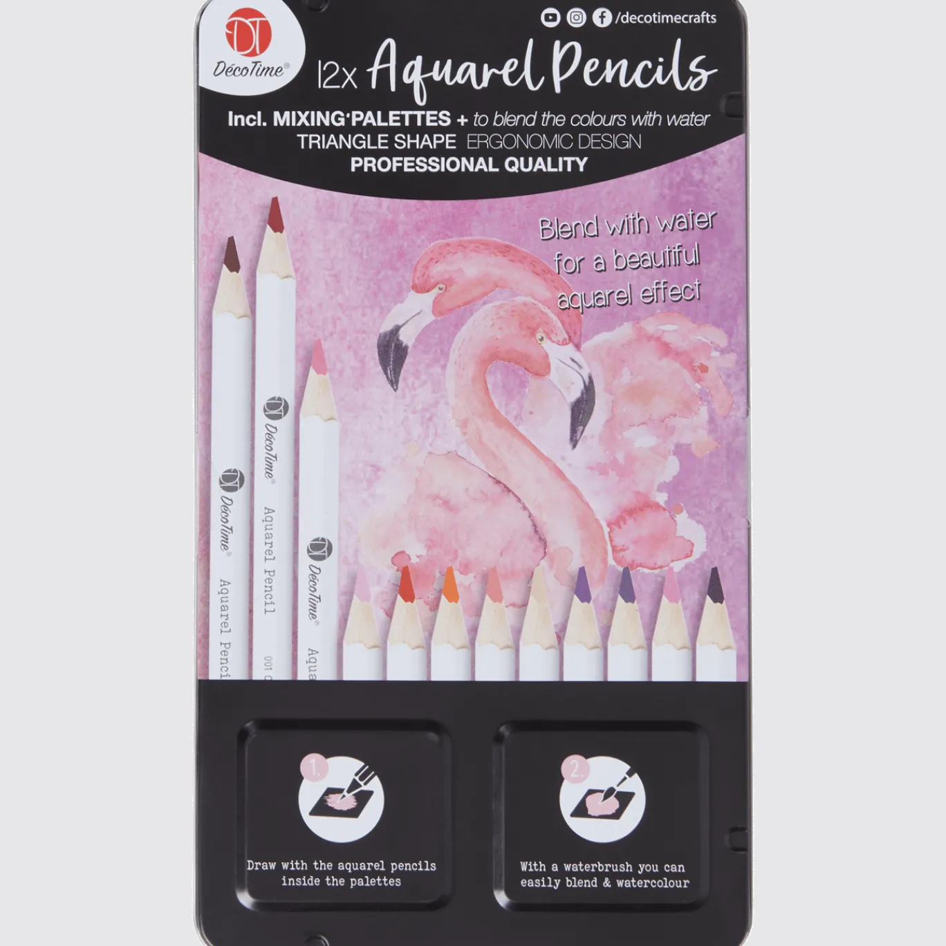 Aquarelpotlodenset < Action Discount