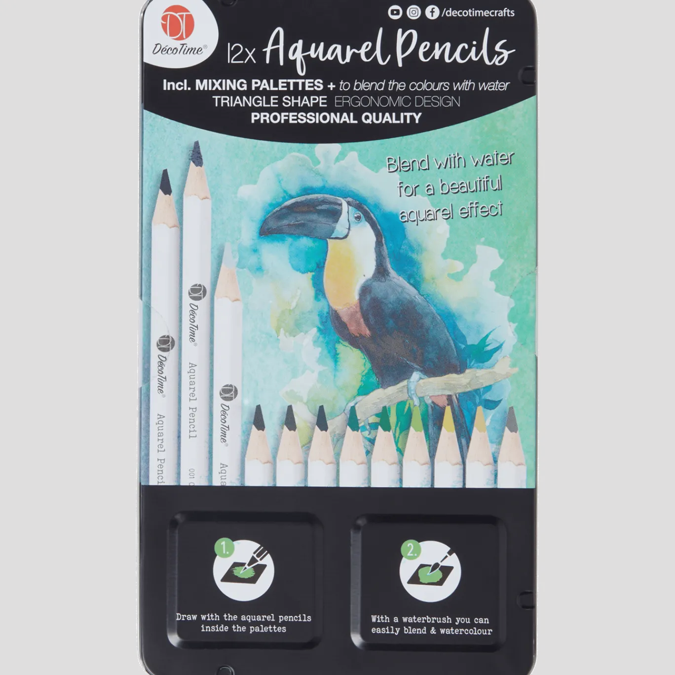 Aquarelpotlodenset < Action Discount