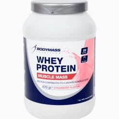 Bodymass whey protein Aardbei < Action Outlet