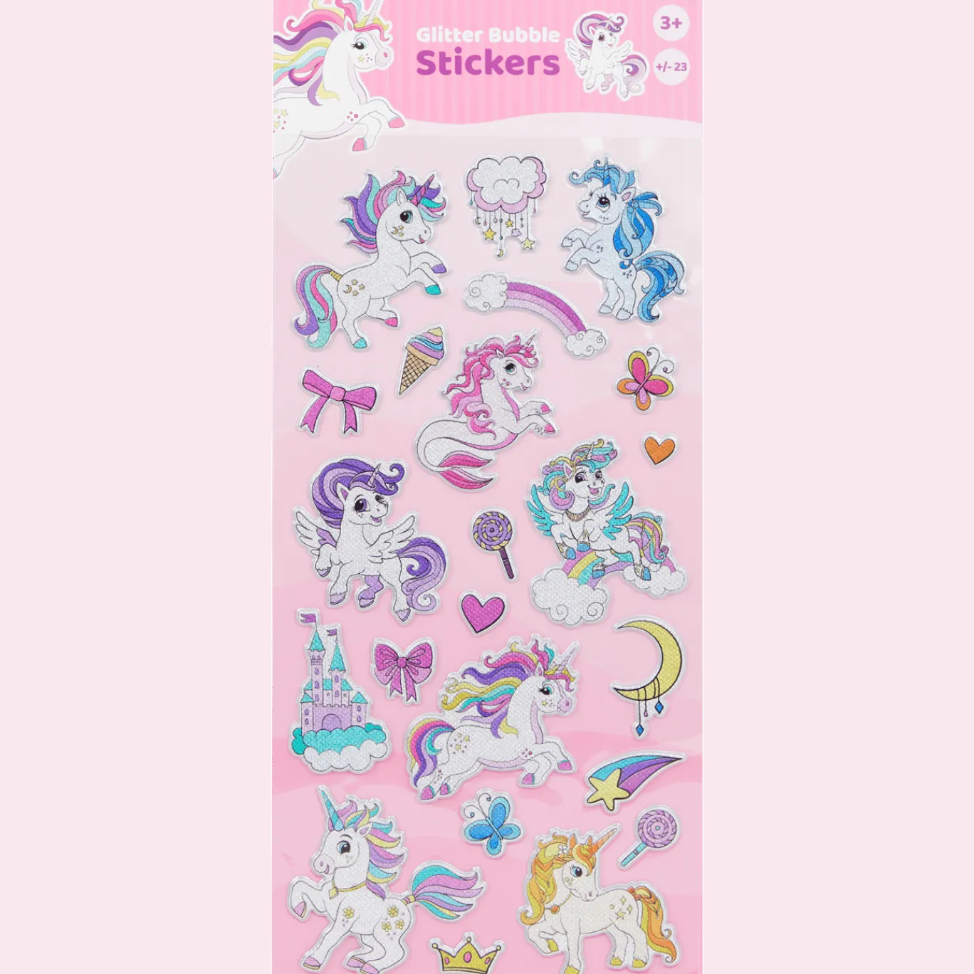 Craft Universe Glitter Bubble stickers < Action Outlet