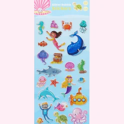 Craft Universe Glitter Bubble stickers < Action Outlet