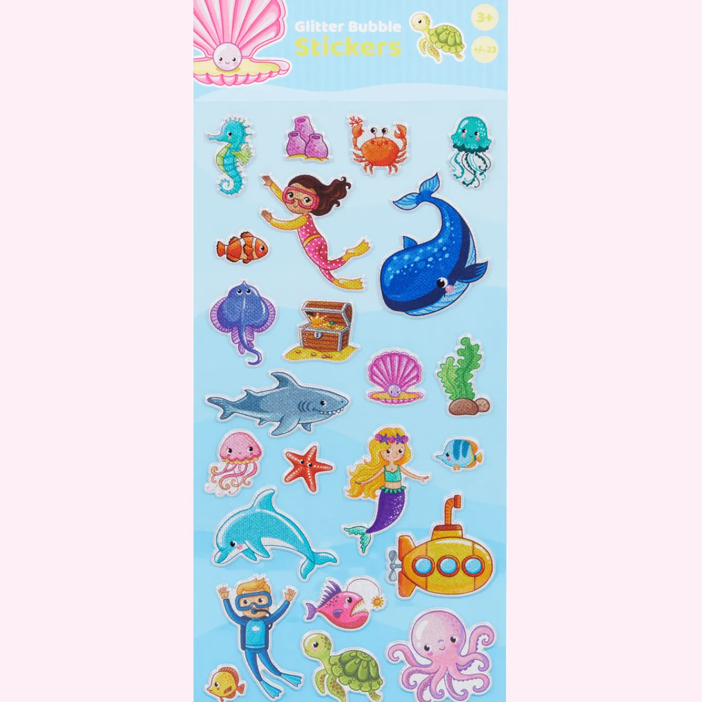 Craft Universe Glitter Bubble stickers < Action Outlet