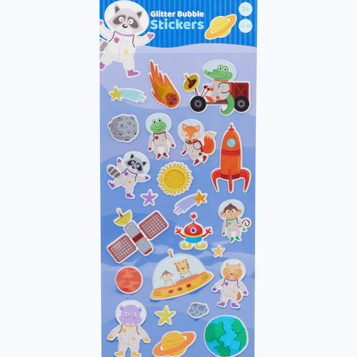 Craft Universe Glitter Bubble stickers < Action Outlet