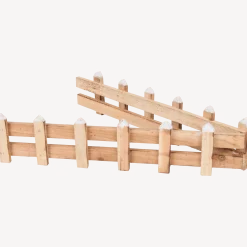Decoratief houten hek < Action New