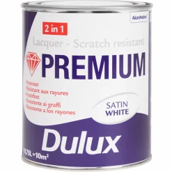 Premium acryllak satin white < Dulux Discount