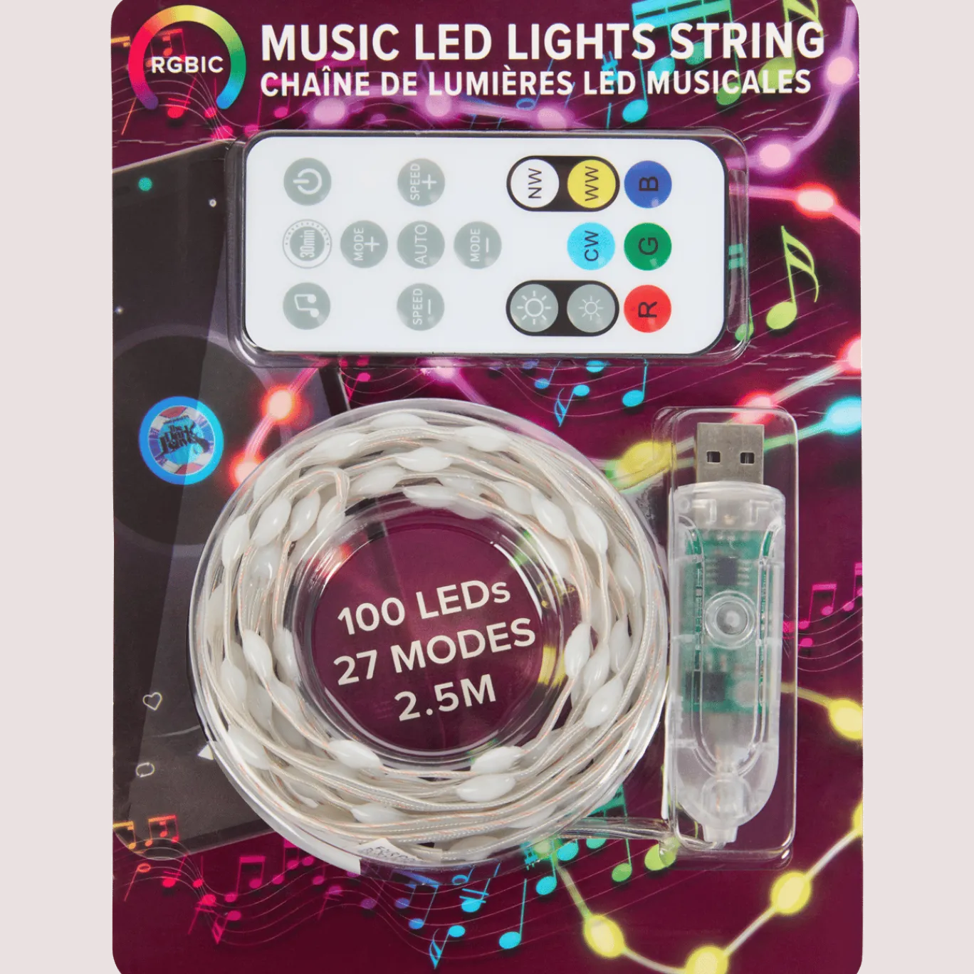 Eurodomest muziek ledverlichtingssnoer < Action