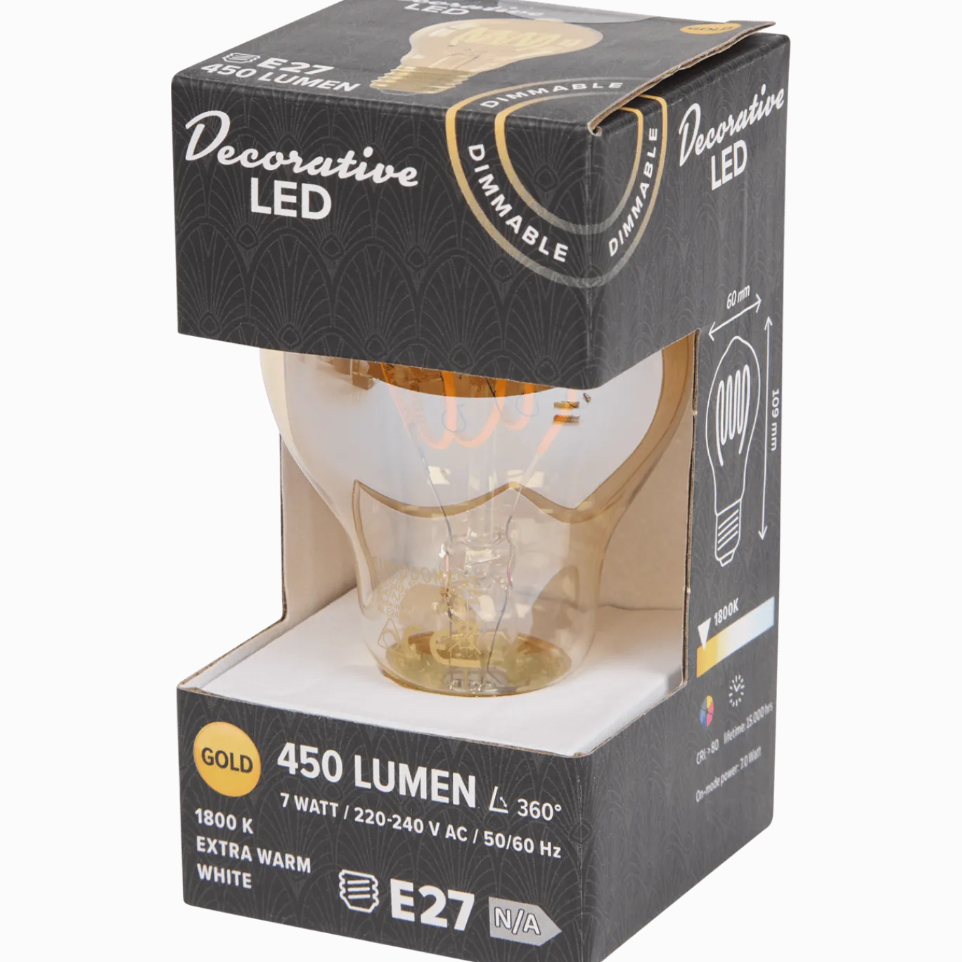 Eurodomest retro filament-ledlamp < Action Discount