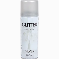 Glitterspuitverf zilver < Action Best