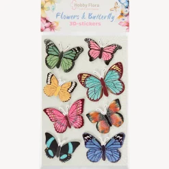 Hobby Flora vlinder- en bloemenstickers < Action
