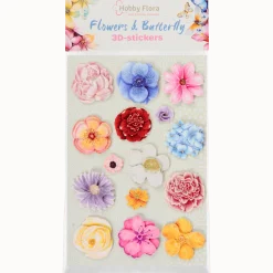 Hobby Flora vlinder- en bloemenstickers < Action