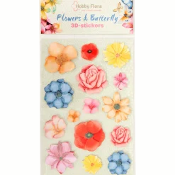 Hobby Flora vlinder- en bloemenstickers < Action