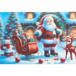Holografische placemat Kerst < Action Outlet