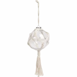 Home Accents kerstbal met macramé < Action Clearance