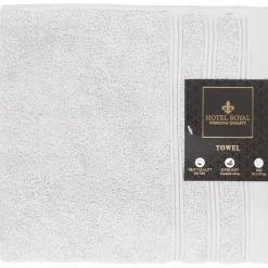 handdoek lichtgrijs < Hotel Royal Discount