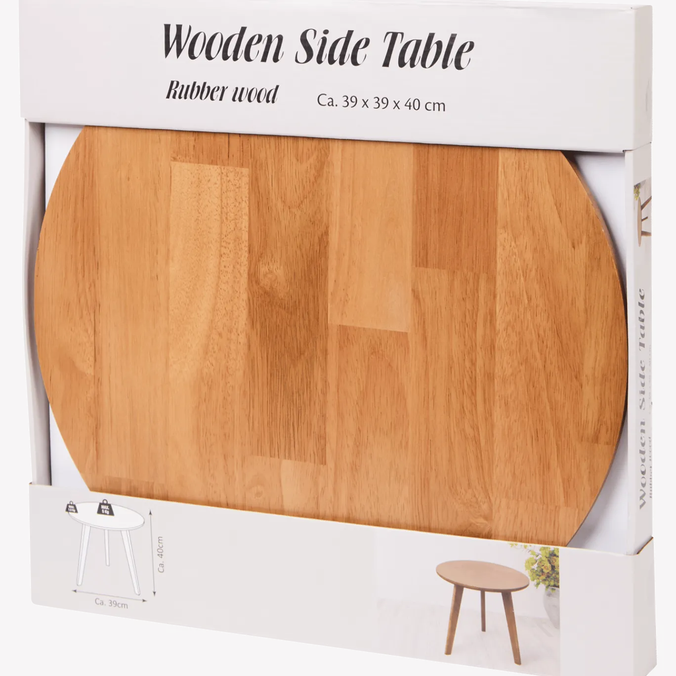 Houten bijzettafel < Action New