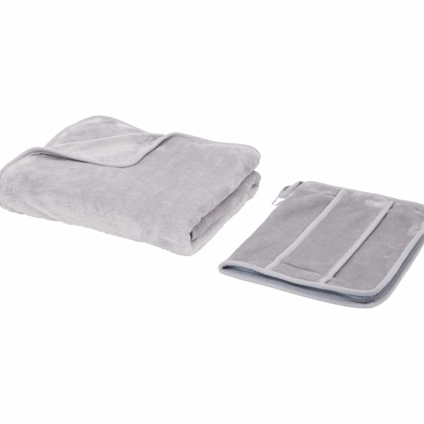 2-in-1 reisdeken & reiskussen < Action New