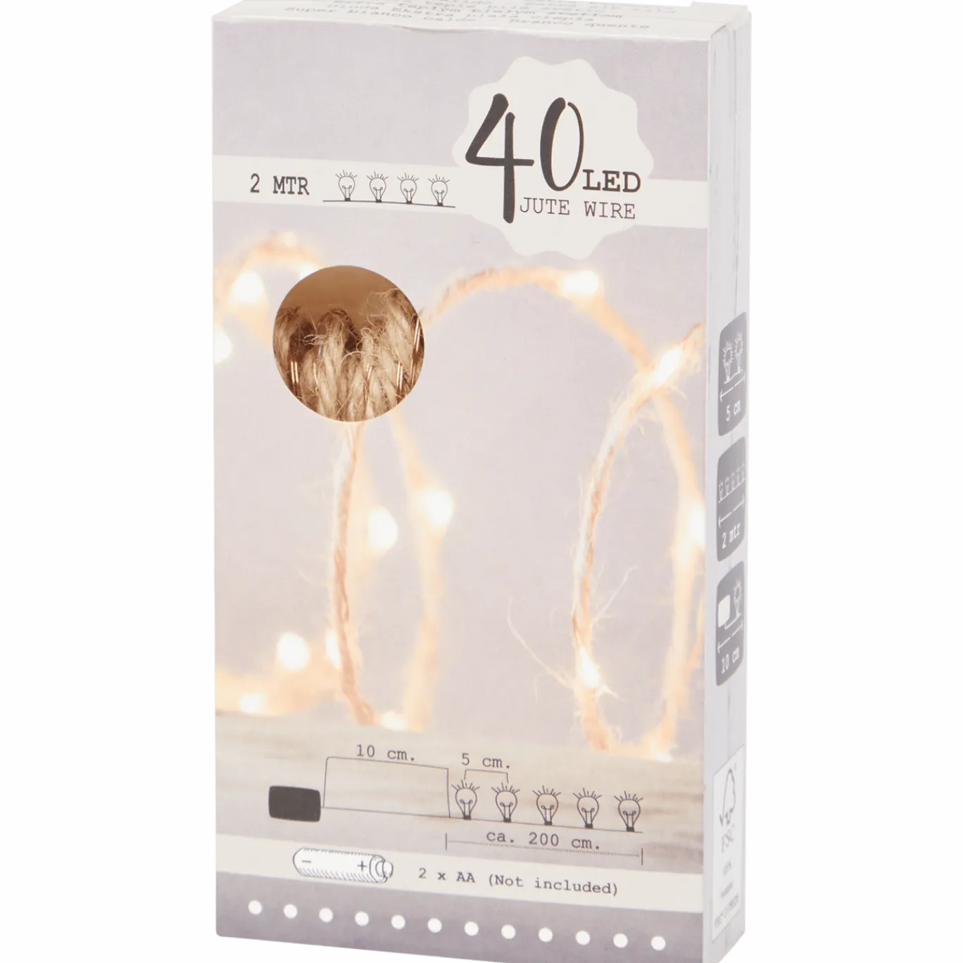 Jute touw met ledverlichting < Action Online