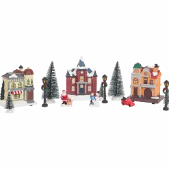 Kerstdorp met verlichting < Action Discount