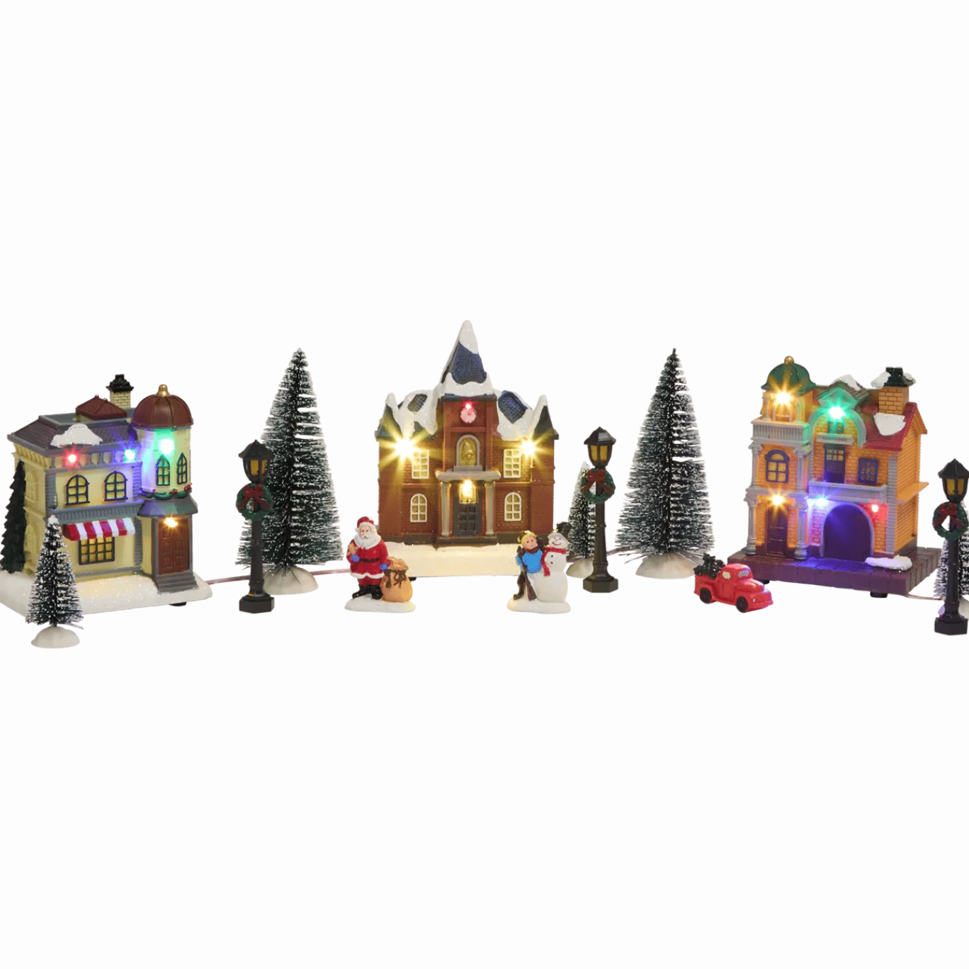 Kerstdorp met verlichting < Action Discount