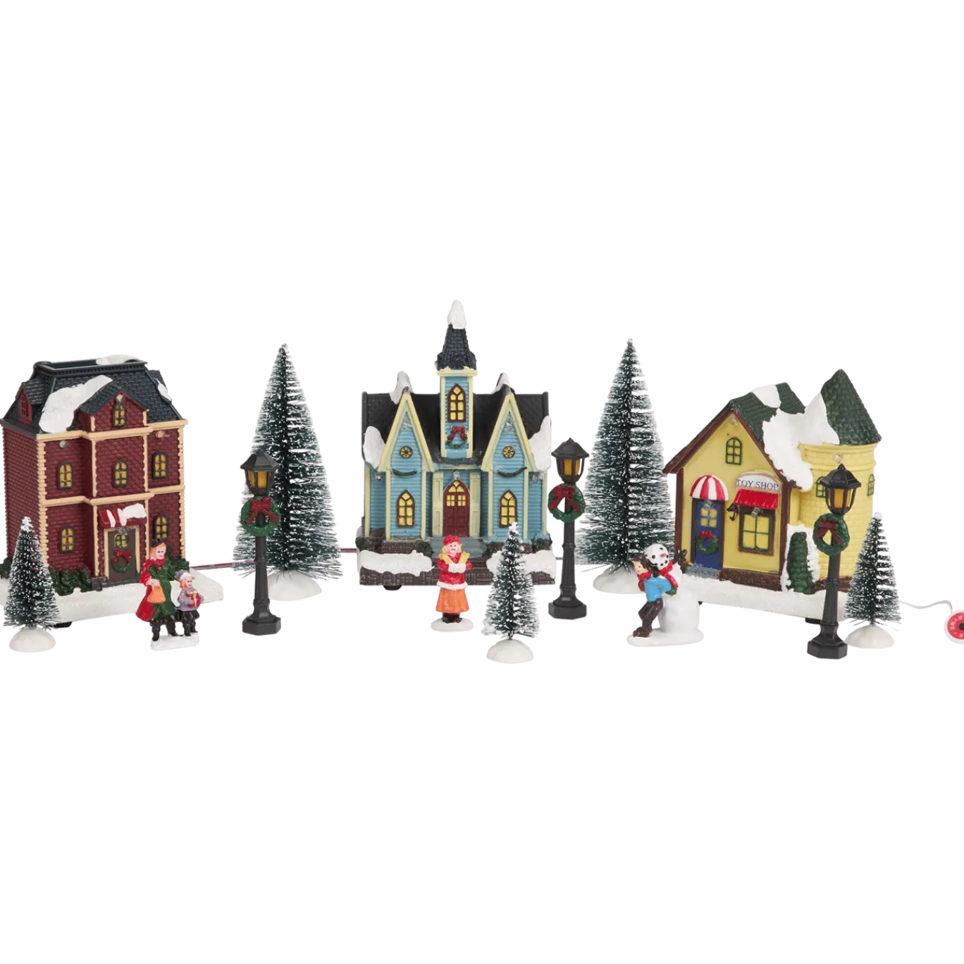 Kerstdorp met verlichting < Action Discount