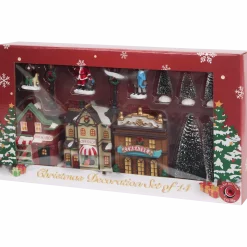 Kerstdorp met verlichting < Action Discount