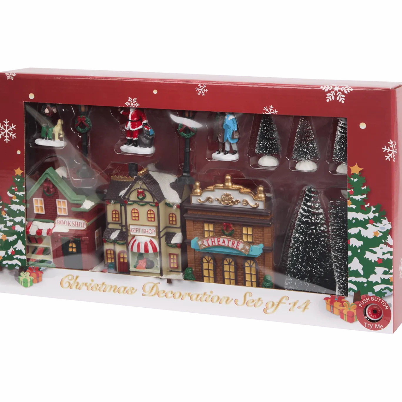 Kerstdorp met verlichting < Action Discount