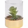 Kunstvetplant in glazenpot < Action Online