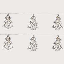 Lichtslinger met kerstbomen of sterren < Action Outlet