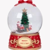 sneeuwbol met kerstfiguur, licht en muziek < Magic Village Sale