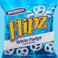 Flipz coated pretzels White Fudge < McVitie’s Hot