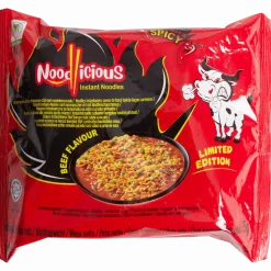 Noodlicious Super Hot & Spicy instant noedels Rund < Action Hot