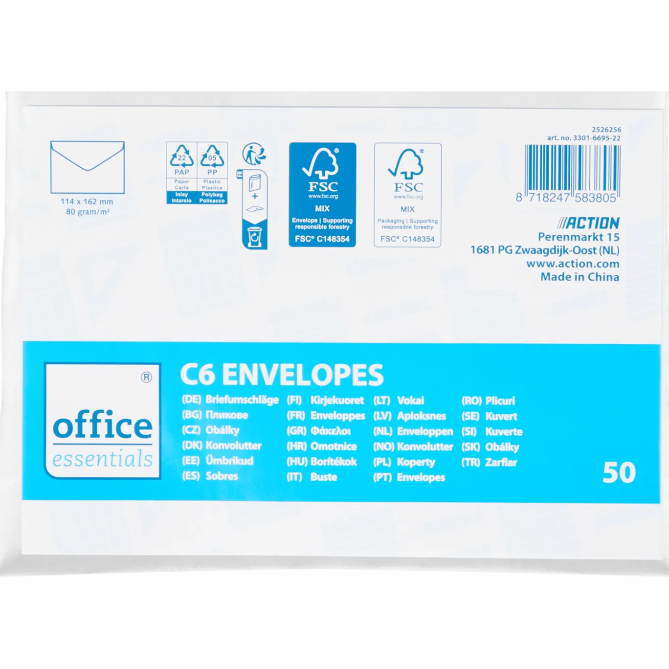 enveloppen C6 < Office Essentials Outlet