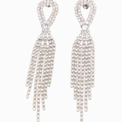 Oorbellen met glittersteentjes < Action Clearance