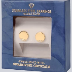Oorbellen met Swarovski-kristallen < Action Outlet