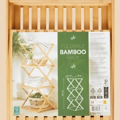 Opvouwbaar bamboe rek < Action Online