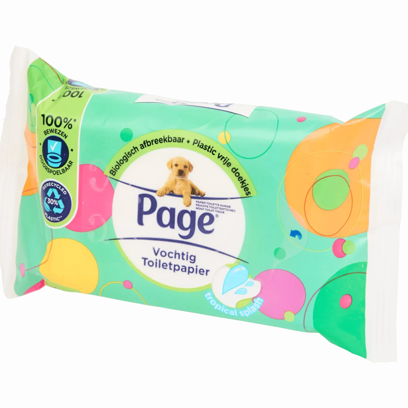 doorspoelbaar vochtig toiletpapier Tropical Splash < Page