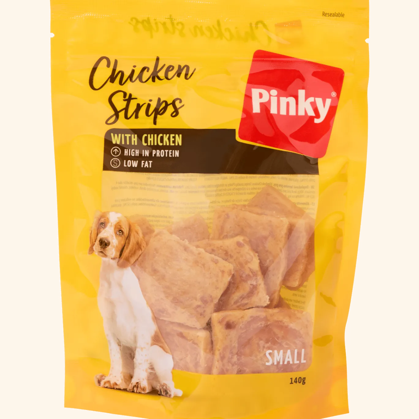 Pinky hondensnacks Chicken Strips < Action Hot