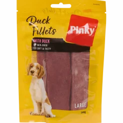 Pinky hondensnacks Duck Fillets < Action New