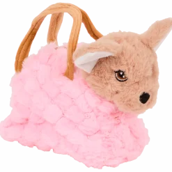 Pluchen hond in handtas < Action Clearance