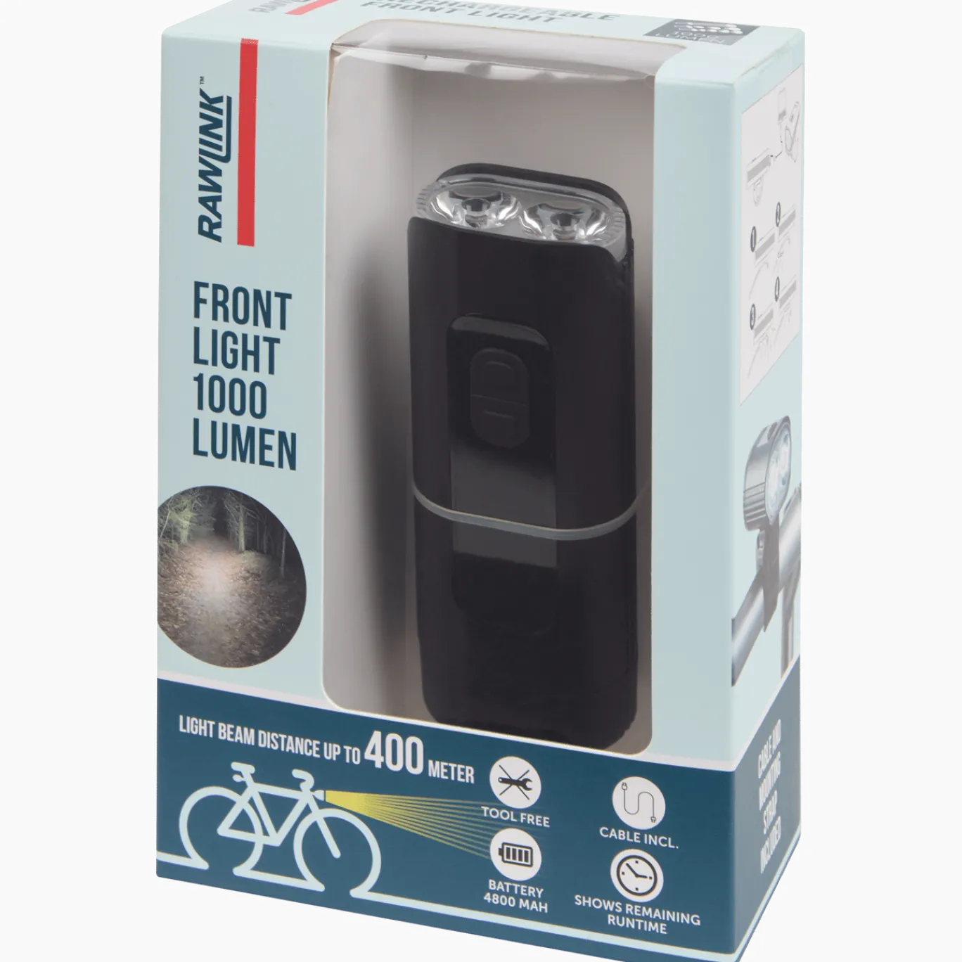 Rawlink oplaadbare fietslamp < Action Outlet