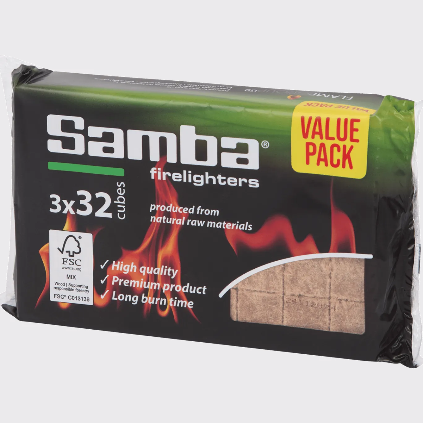 Samba aanmaakblokjes < Action