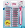 scheermes met extra mesjes < Soft Touch Hot