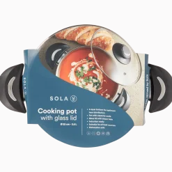 kookpan met glazen deksel < Sola Clearance