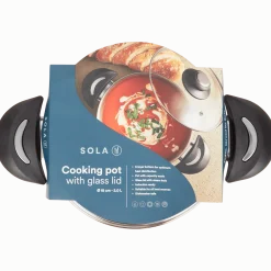kookpan met glazen deksel < Sola Clearance