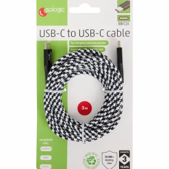Sologic laad- en datakabel USB-C naar USB-C < Action Hot