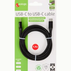 Sologic laad- en datakabel USB-C naar USB-C < Action Outlet