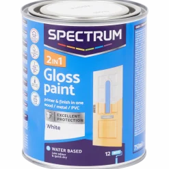 2-in-1 hoogglans verf wit < Spectrum